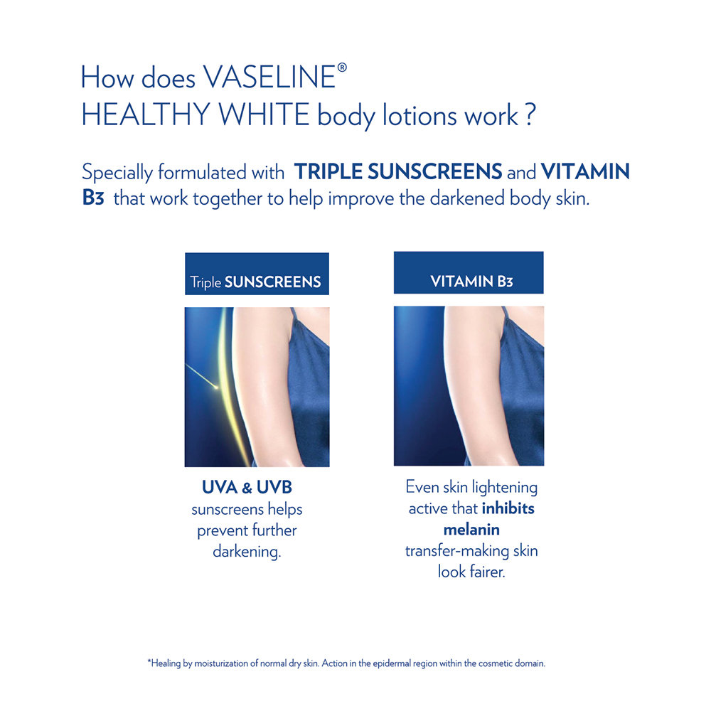 Vaseline Healthy White Lightening Lotion, 40 ml, Pack of 1 Vaseline Healthy White Lightening Lotion, 40 ml, Pack of 1