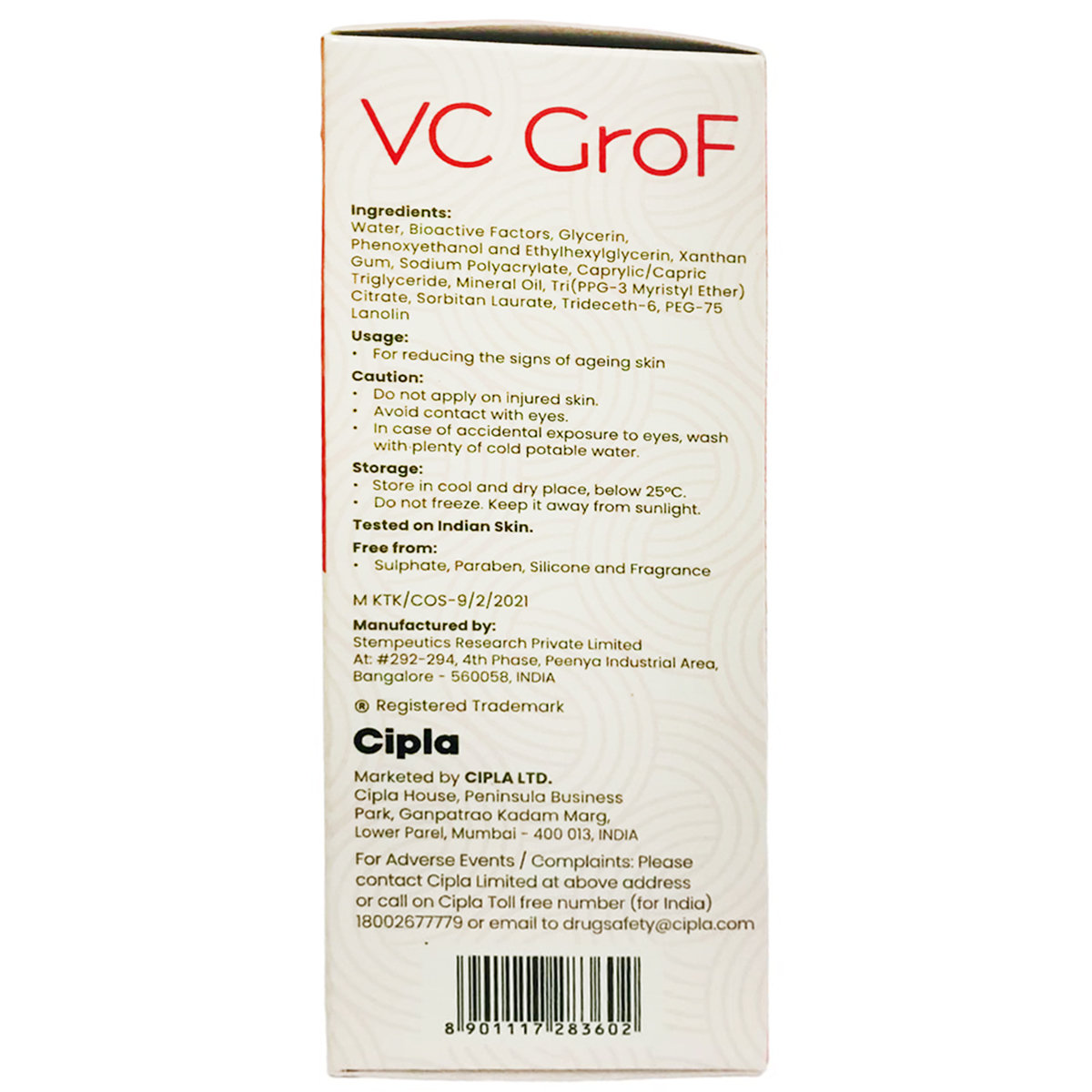 VC Grof Cellglow Liquid 30 gm, Pack of 1 VC Grof Cellglow Liquid 30 gm, Pack of 1