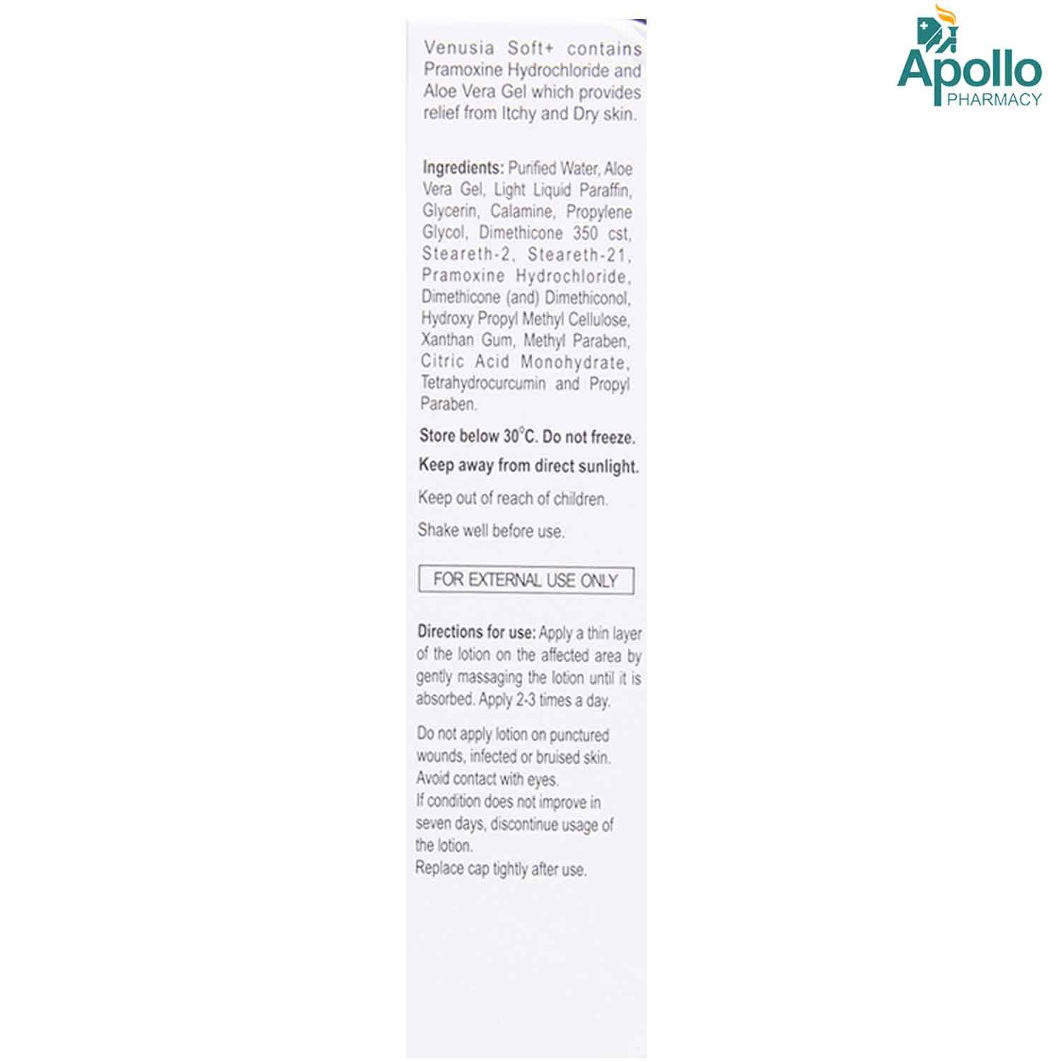 Venusia Soft + Moisturizing Lotion100 ml, Pack of 1 Venusia Soft + Moisturizing Lotion100 ml, Pack of 1