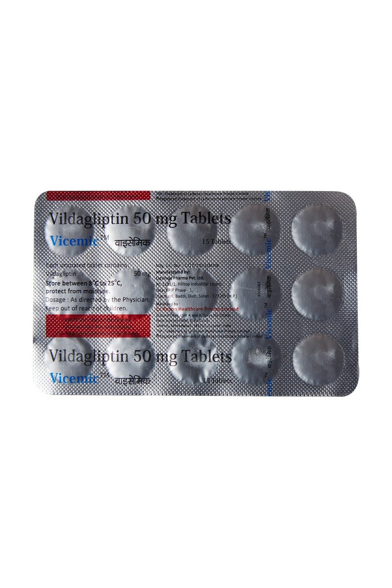Vicemic 50mg Tablet 15's, Pack of 15 TabletS Vicemic 50mg Tablet 15's, Pack of 15 TabletS