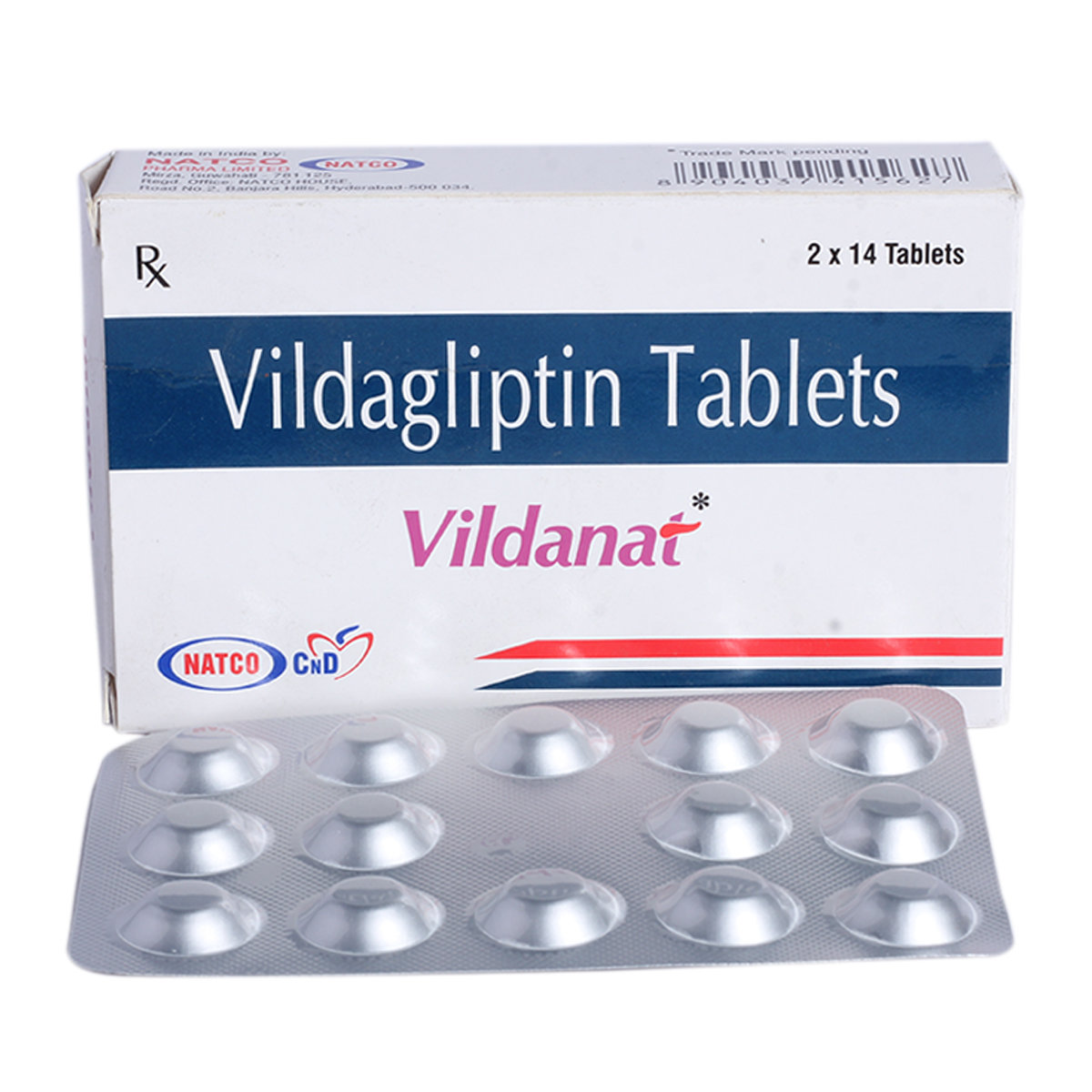 Vildanat Tablet 14's, Pack of 14 TabletS Vildanat Tablet 14's, Pack of 14 TabletS
