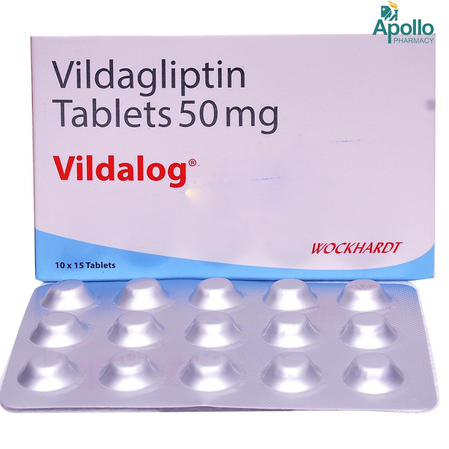 Vildalog 50mg Tablet 15's, Pack of 15 TABLETS Vildalog 50mg Tablet 15's, Pack of 15 TABLETS