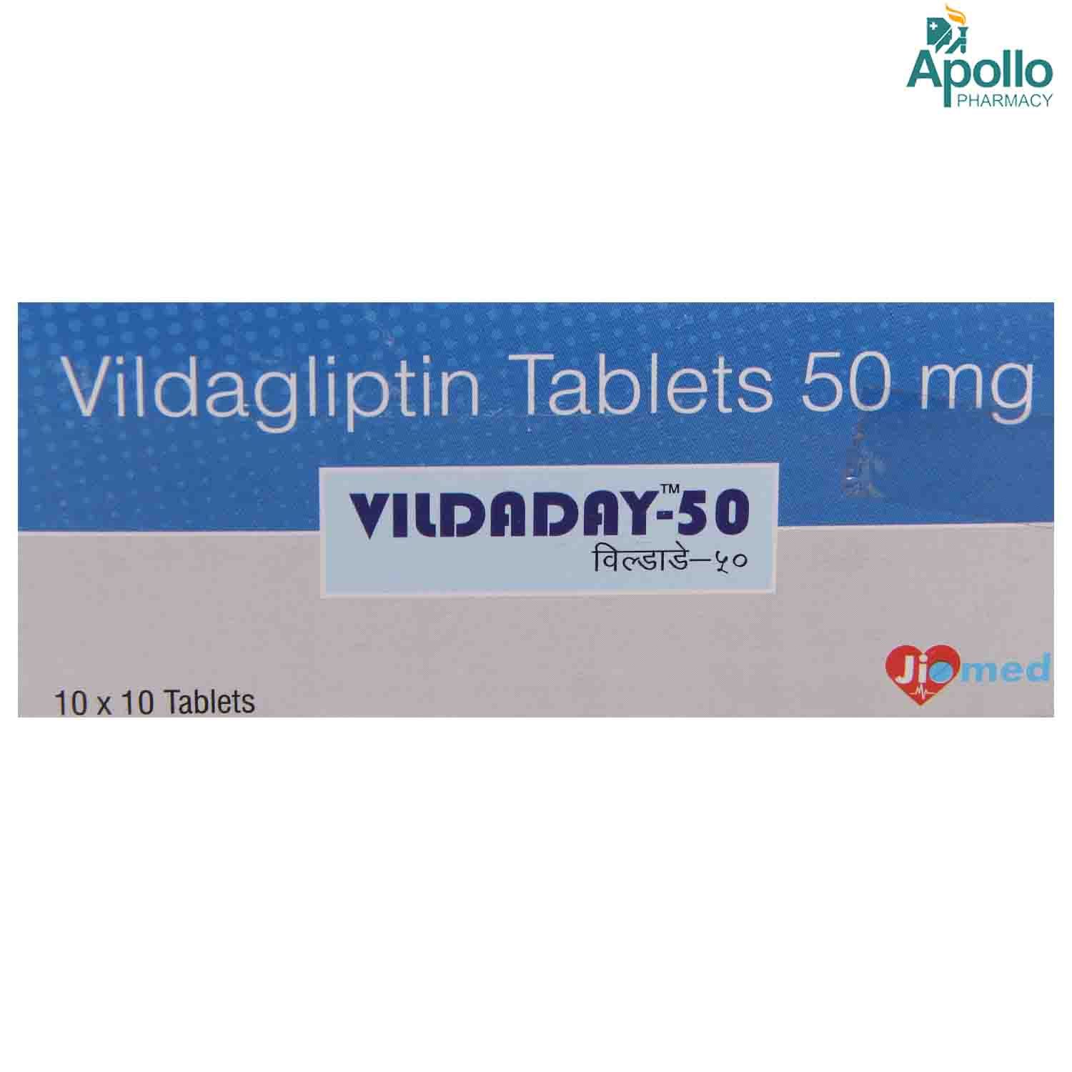 Buy Vildaday-50 Tablet 10's Online