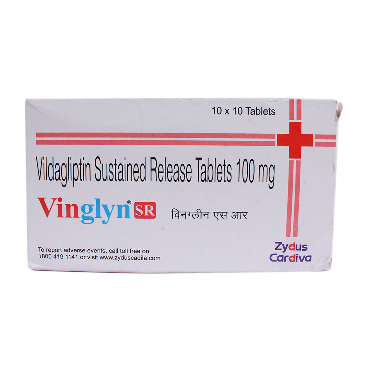 Buy Vinglyn SR 100 Tablet 10's Online