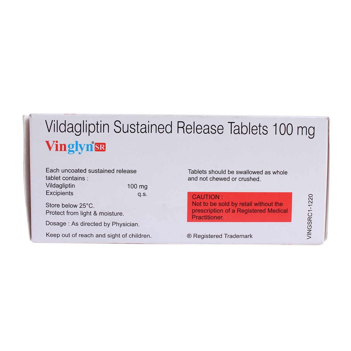 Vinglyn SR 100 Tablet 10's, Pack of 10 TabletS Vinglyn SR 100 Tablet 10's, Pack of 10 TabletS