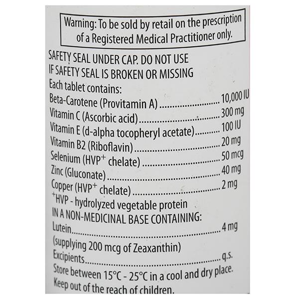 Vitalux Plus TR Tablet 30's, Pack of 1 TABLET Vitalux Plus TR Tablet 30's, Pack of 1 TABLET