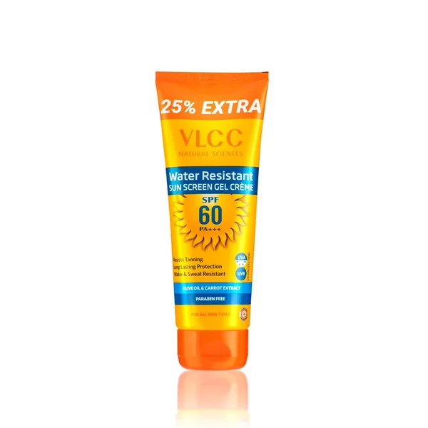 VLCC Water Resistant SPF 60 PA+++ Sunscreen Gel Creme, 100 gm, Pack of 1