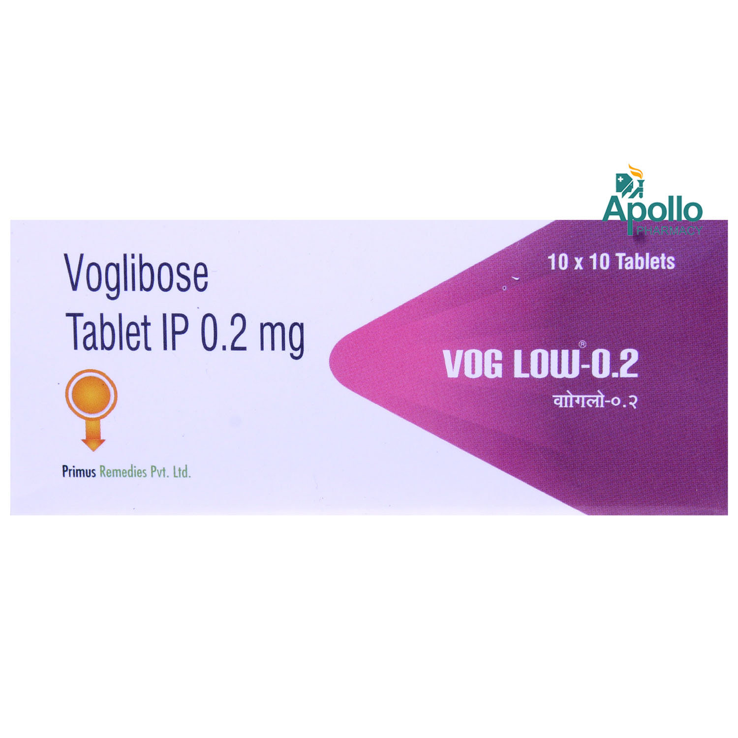 Vog Low-0.2 Tablet 10's, Pack of 10 TabletS Vog Low-0.2 Tablet 10's, Pack of 10 TabletS