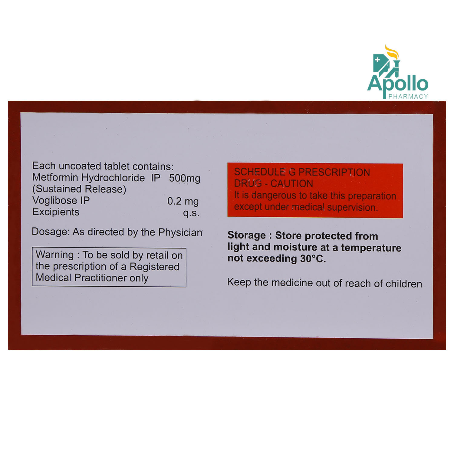 Voglikem-M 0.2 Tablet 10's, Pack of 10 Voglikem-M 0.2 Tablet 10's, Pack of 10