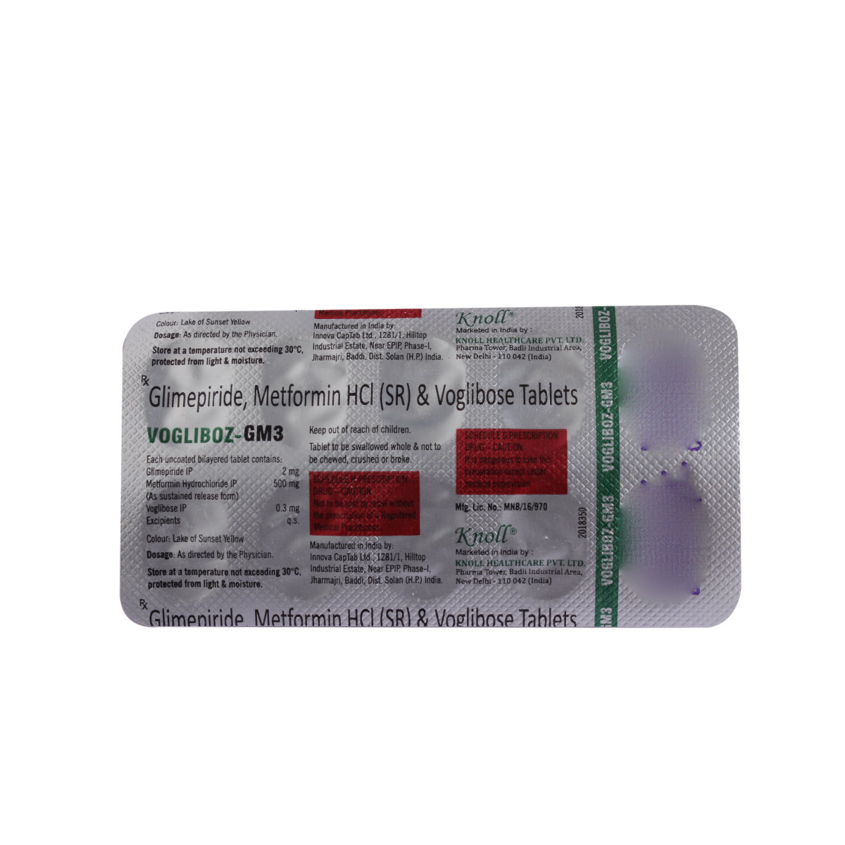 Vogliboz GM3 Tablet 10's, Pack of 10 TabletS Vogliboz GM3 Tablet 10's, Pack of 10 TabletS