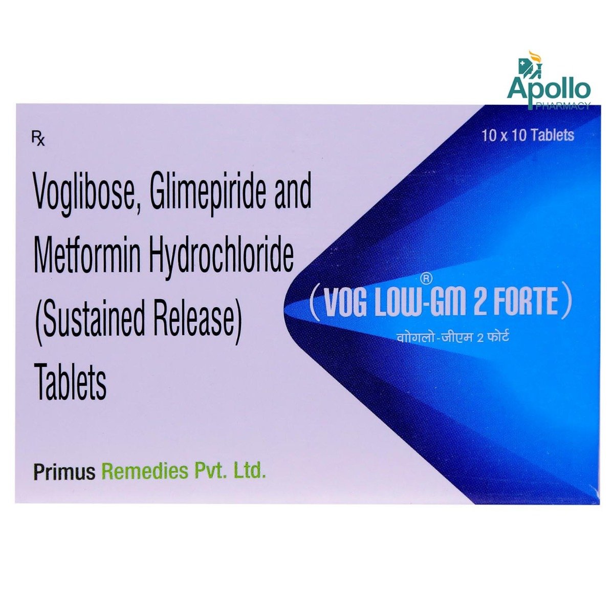 VogLow-GM 2 Forte Tablet 10's, Pack of 10 VogLow-GM 2 Forte Tablet 10's, Pack of 10