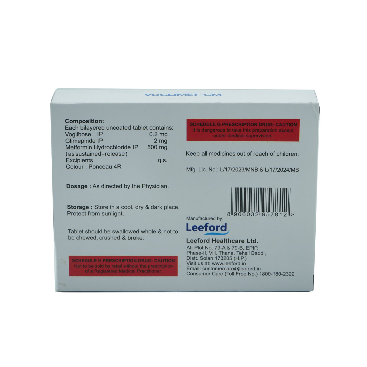 Voglimet Gm Tablet 10's, Pack of 10 TABLETS Voglimet Gm Tablet 10's, Pack of 10 TABLETS