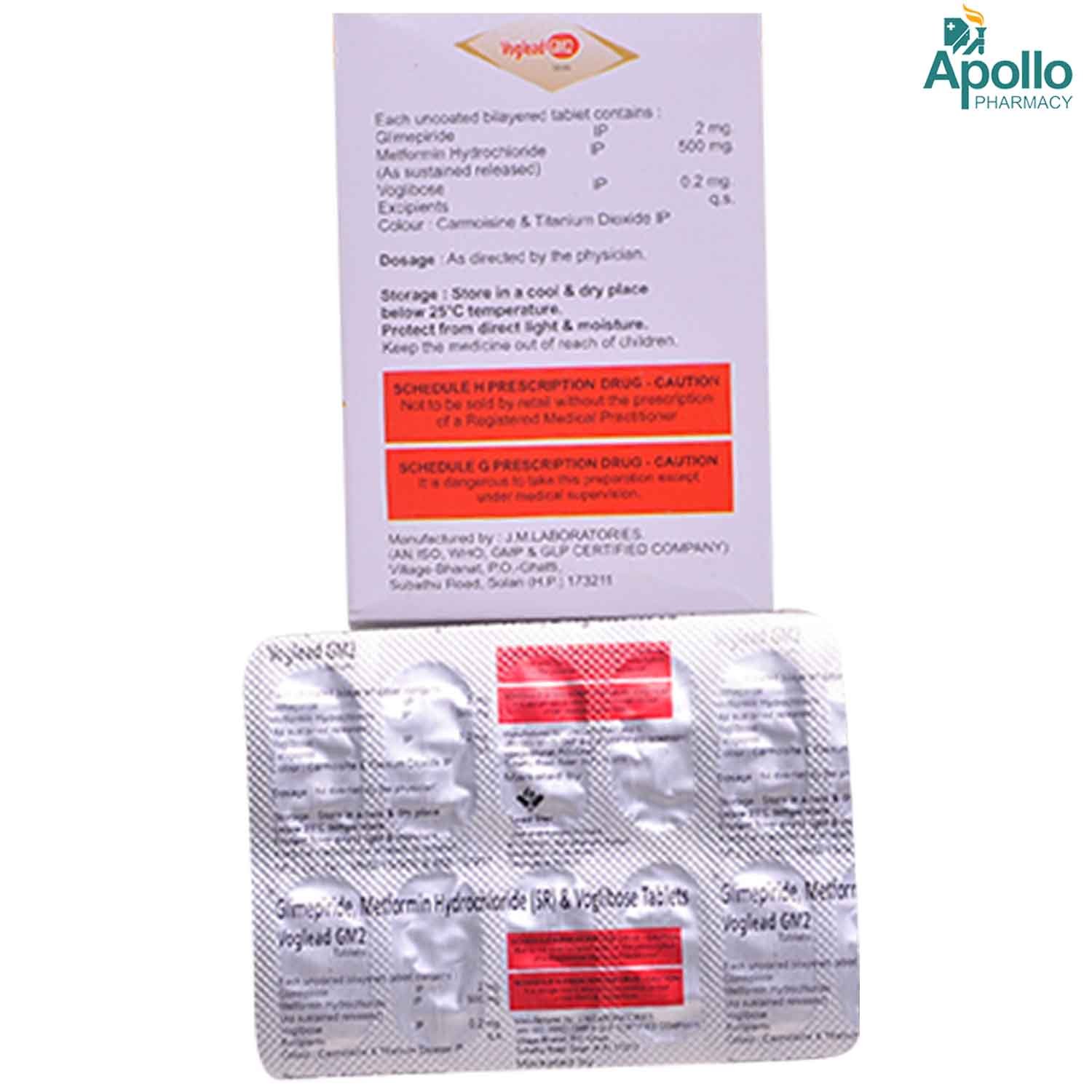 Voglead GM2 Tablet 10's, Pack of 10 TabletS Voglead GM2 Tablet 10's, Pack of 10 TabletS