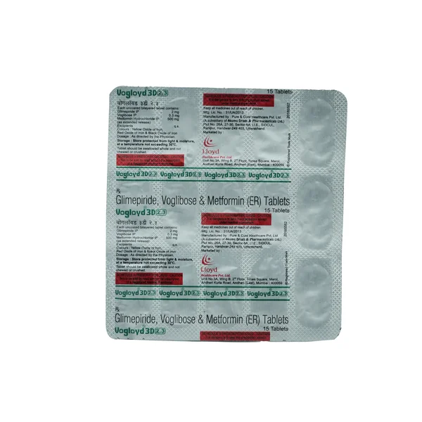 Vogloyd 3D 2.3 Tablet 15's, Pack of 15 TabletS