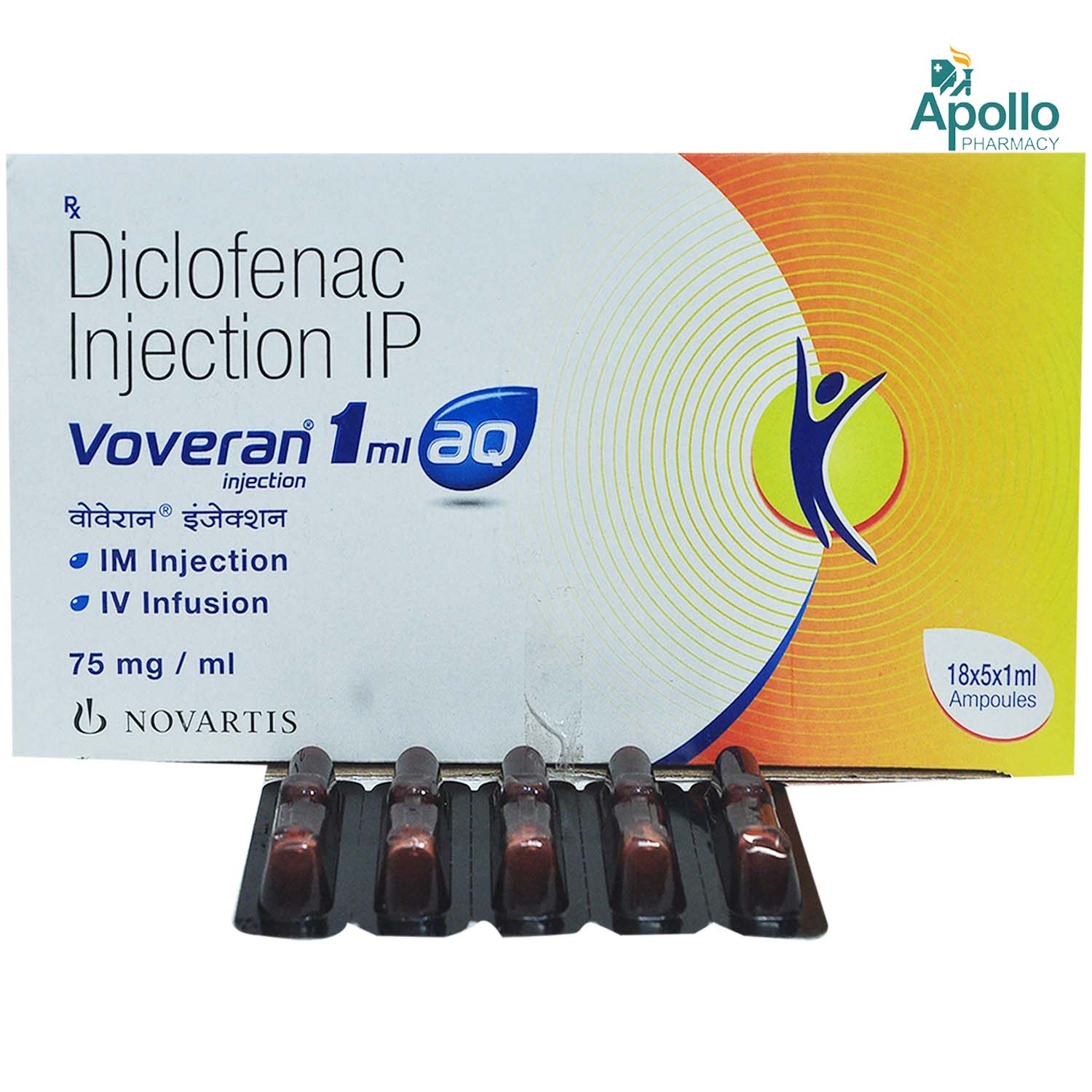 Voveran AQ Injection 1 ml, Pack of 1 Injection Voveran AQ Injection 1 ml, Pack of 1 Injection