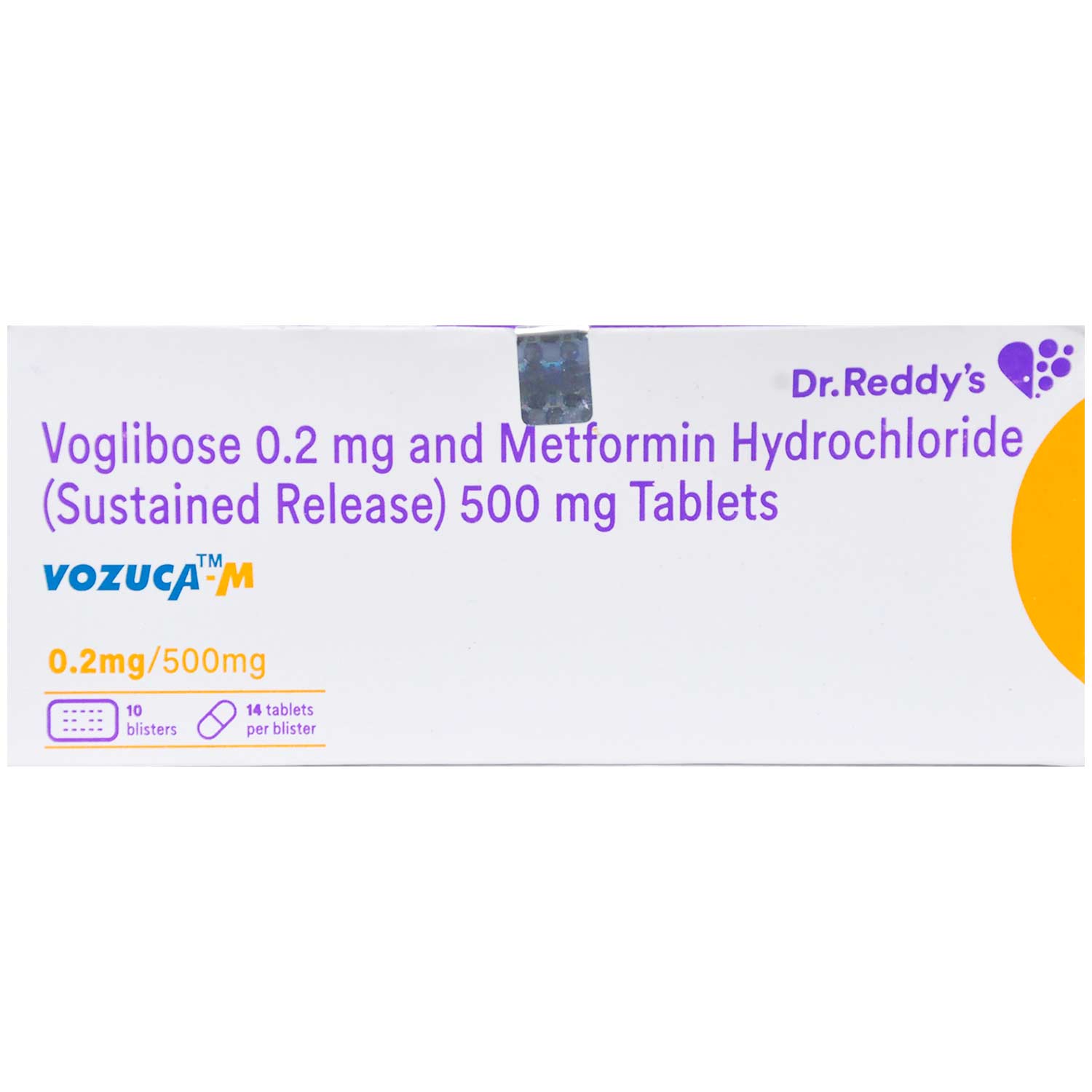 Vozuca-M 0.2 mg/500 mg Tablet 14's, Pack of 14 Vozuca-M 0.2 mg/500 mg Tablet 14's, Pack of 14