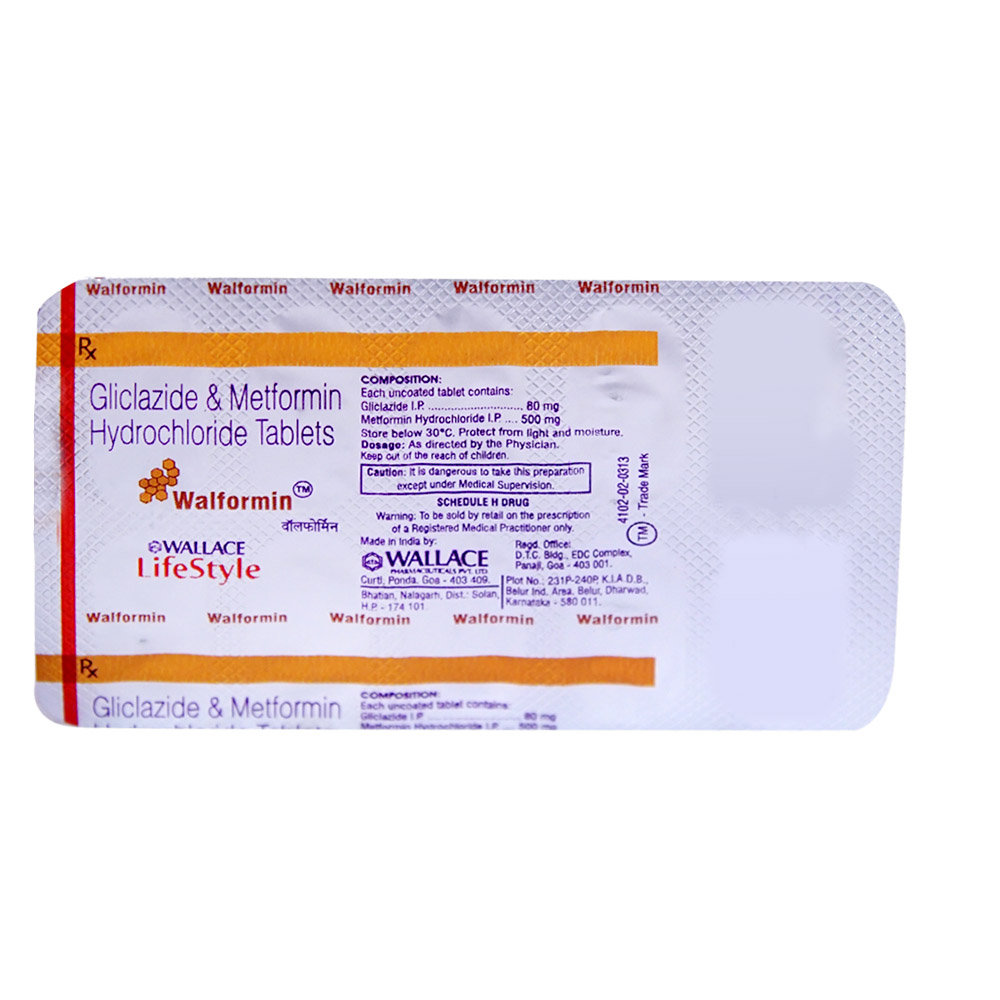 Walformin Tablet 10's, Pack of 10 TABLETS Walformin Tablet 10's, Pack of 10 TABLETS