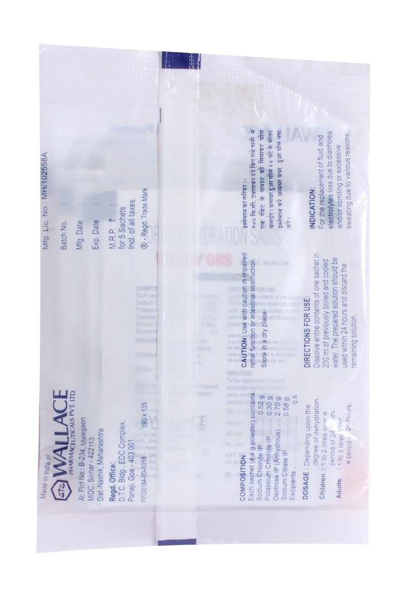 Walyte ORS Orange Flavour Sachet 5x4.4 gm, Pack of 5 Walyte ORS Orange Flavour Sachet 5x4.4 gm, Pack of 5