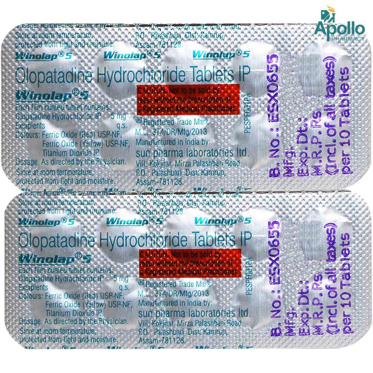 Winolap 5 Tablet 10's, Pack of 10 TABLETS Winolap 5 Tablet 10's, Pack of 10 TABLETS