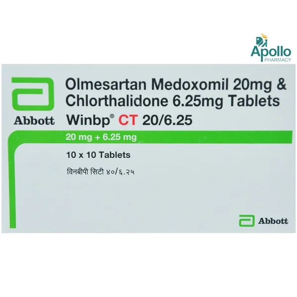 Winbp CT 20/6.25 Tablet 10's, Pack of 10 TABLETS