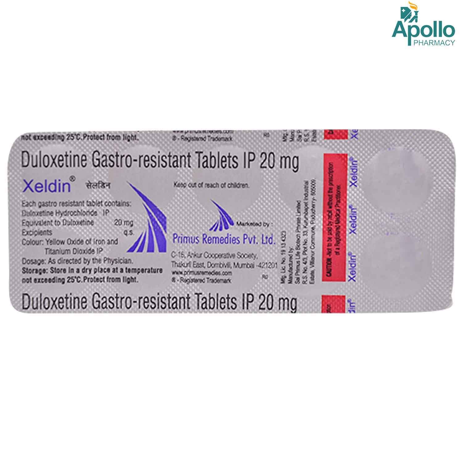 Xeldin 20 Tablet 10's, Pack of 10 TABLETS Xeldin 20 Tablet 10's, Pack of 10 TABLETS