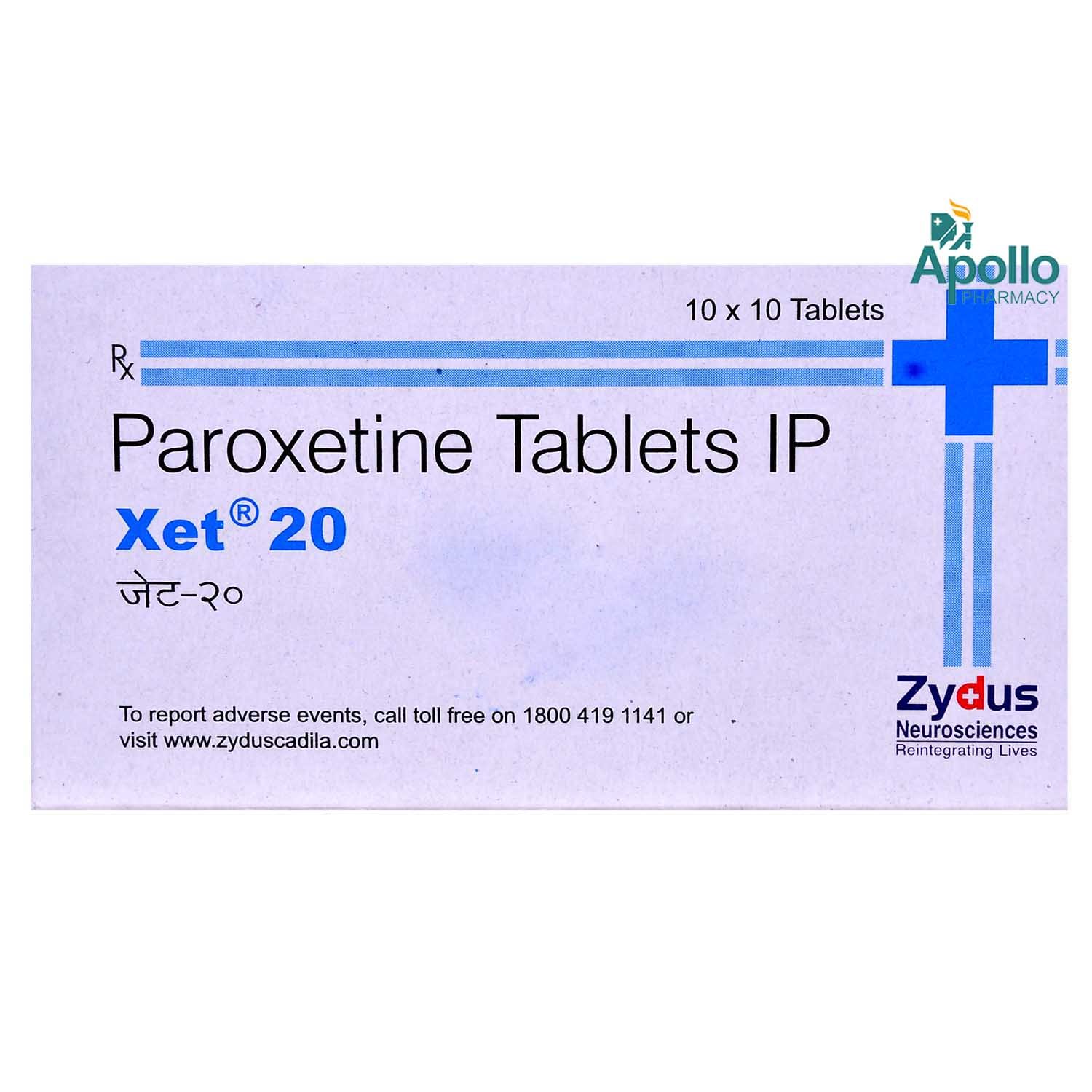 Xet 20 Tablet 10's, Pack of 10 TABLETS Xet 20 Tablet 10's, Pack of 10 TABLETS