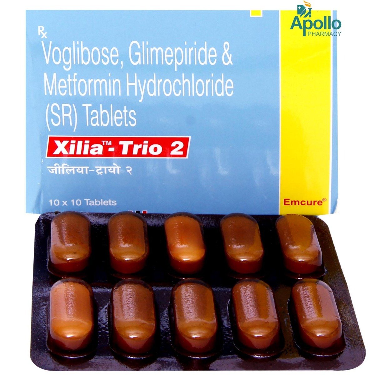 XILIA TRIO 2MG TABLET, Pack of 10 TABLETS XILIA TRIO 2MG TABLET, Pack of 10 TABLETS