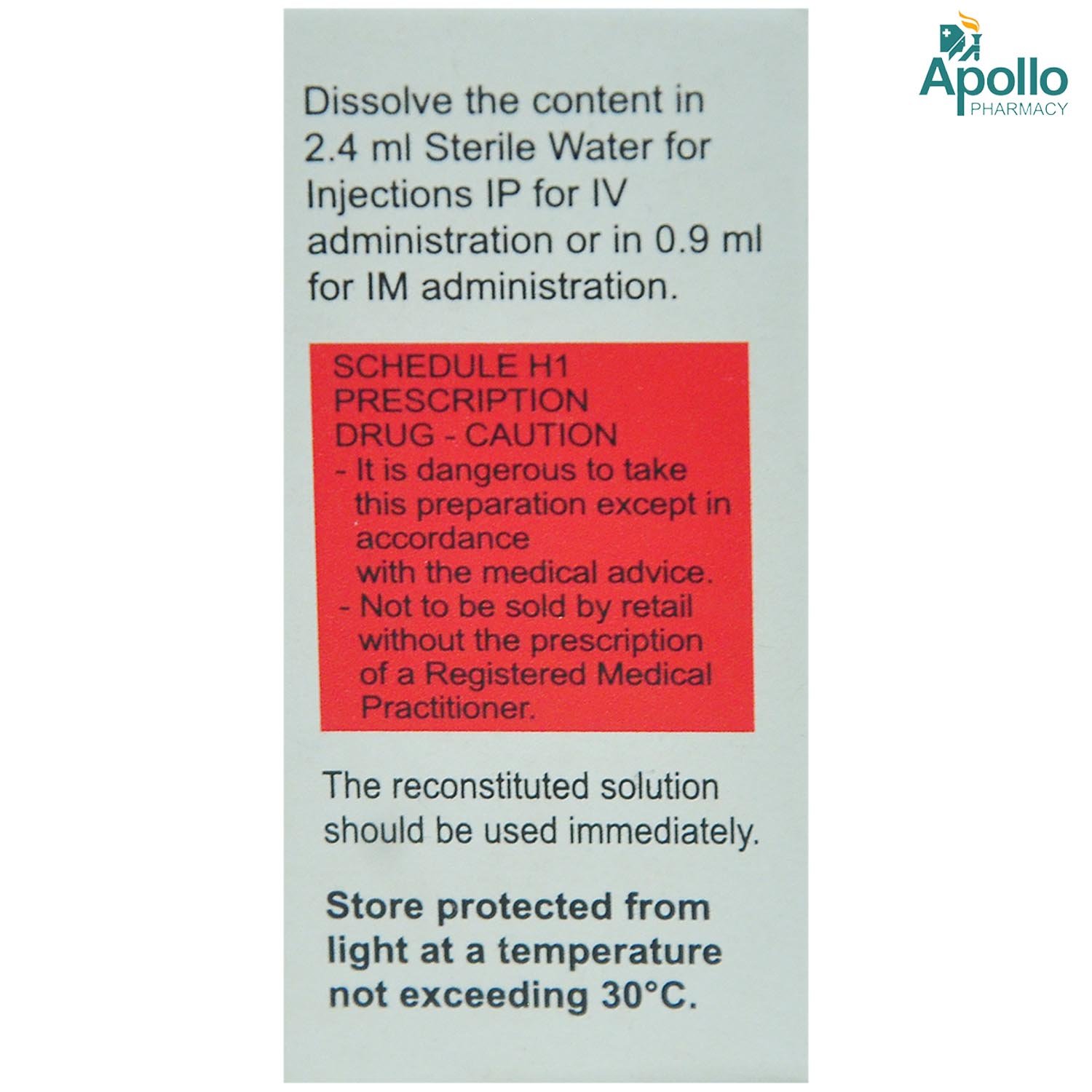 Xone 250 mg Injection 1's, Pack of 1 Injection Xone 250 mg Injection 1's, Pack of 1 Injection