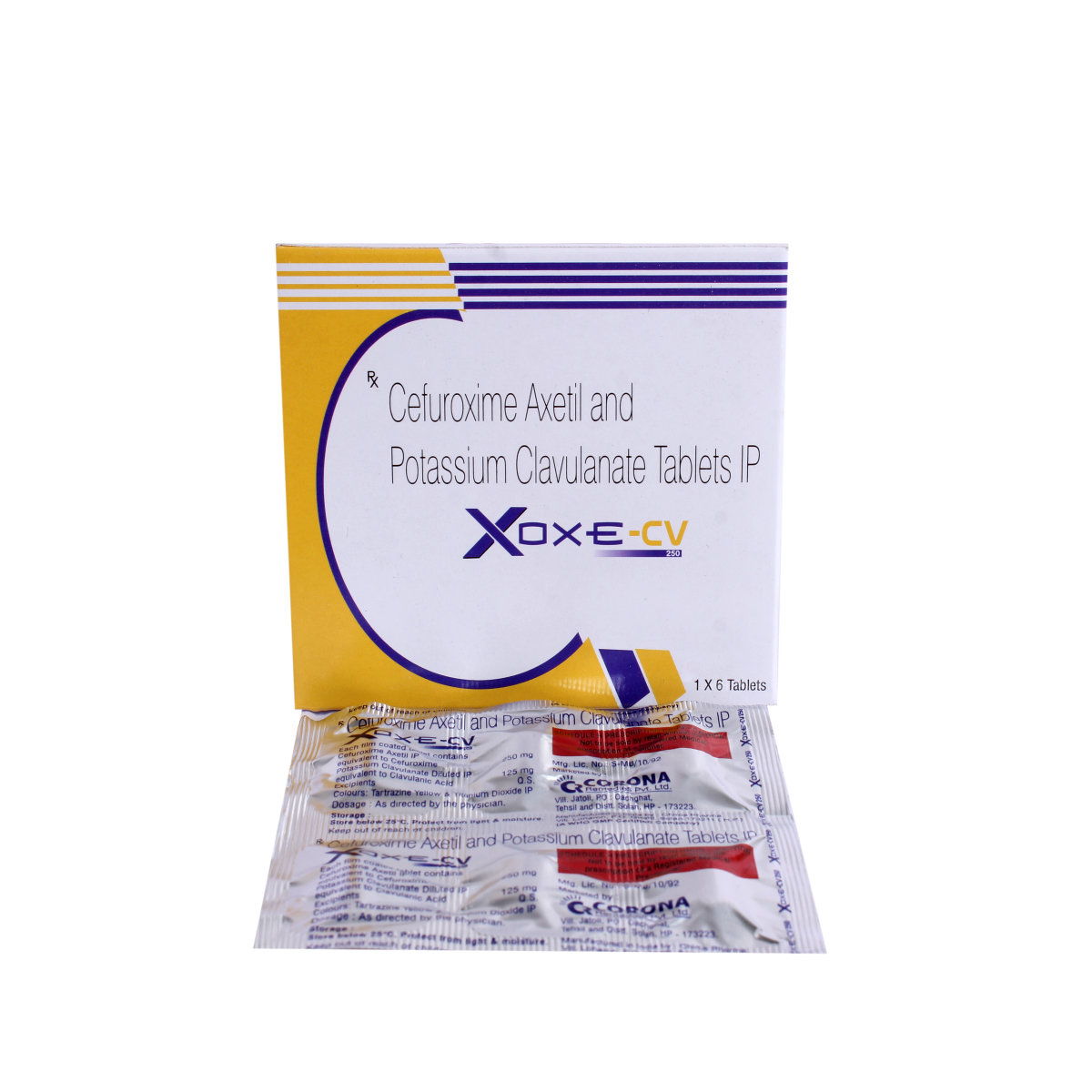 Xoxe-CV 250 mg Tablet 6's, Pack of 6 TabletS Xoxe-CV 250 mg Tablet 6's, Pack of 6 TabletS