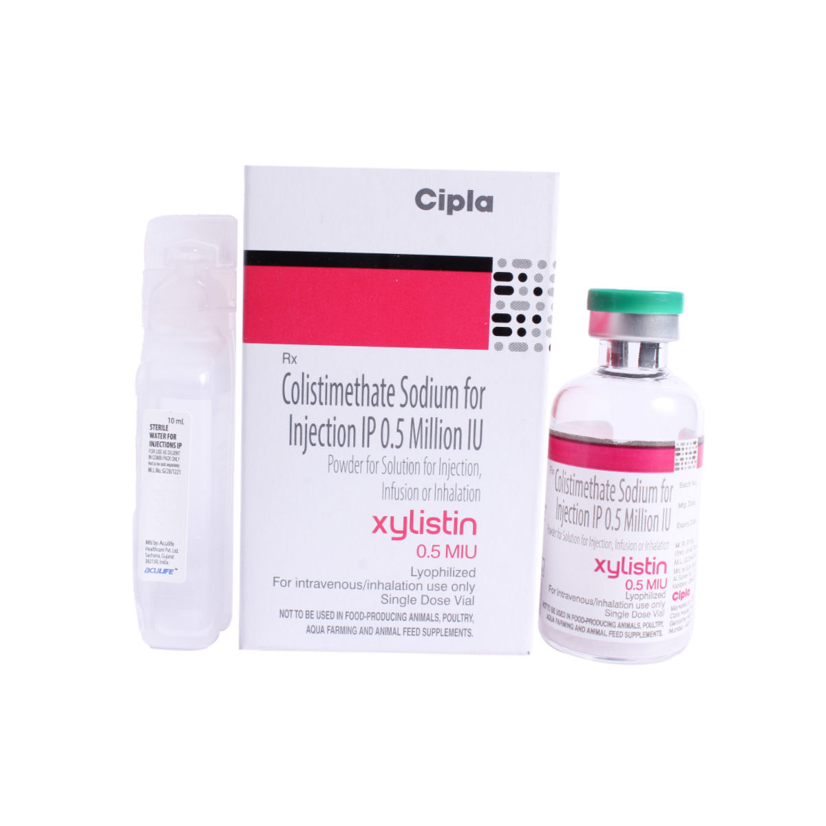 Buy Xylistin 0.5MIU Injection 10 ml Online