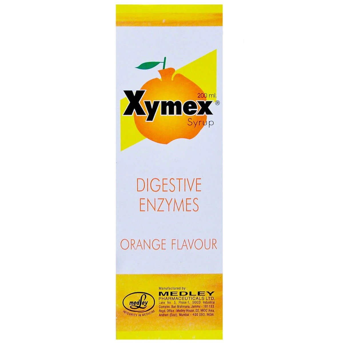 Xymex Orange Syrup 200 ml, Pack of 1 Xymex Orange Syrup 200 ml, Pack of 1