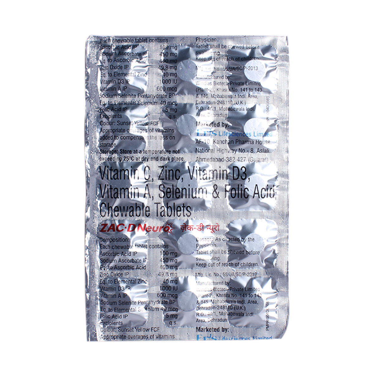 Zac-D Neuro Chewable Tablet 15's, Pack of 15 Zac-D Neuro Chewable Tablet 15's, Pack of 15