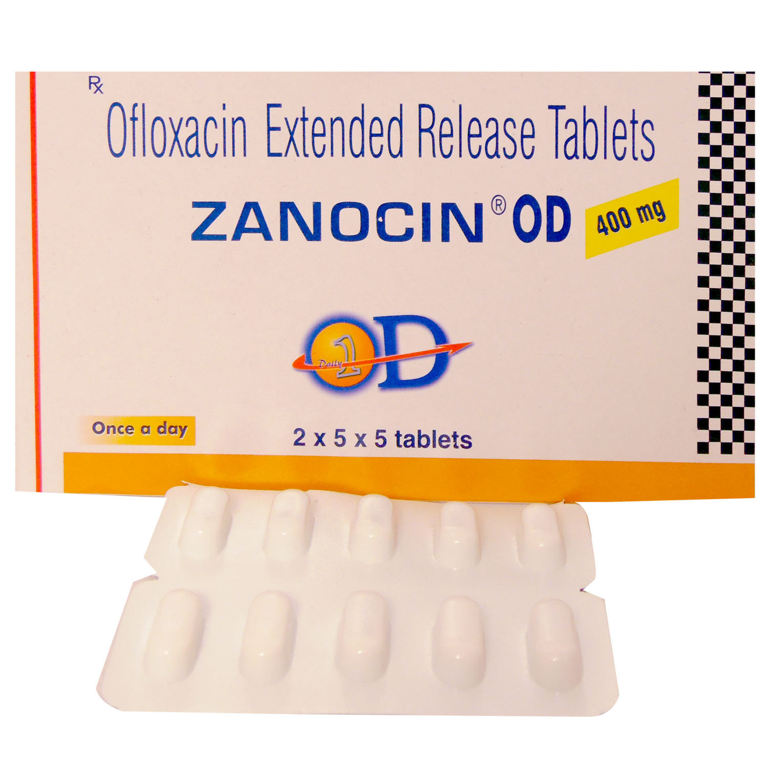 Zanocin OD 400 mg Tablet 5's, Pack of 5 TABLETS Zanocin OD 400 mg Tablet 5's, Pack of 5 TABLETS