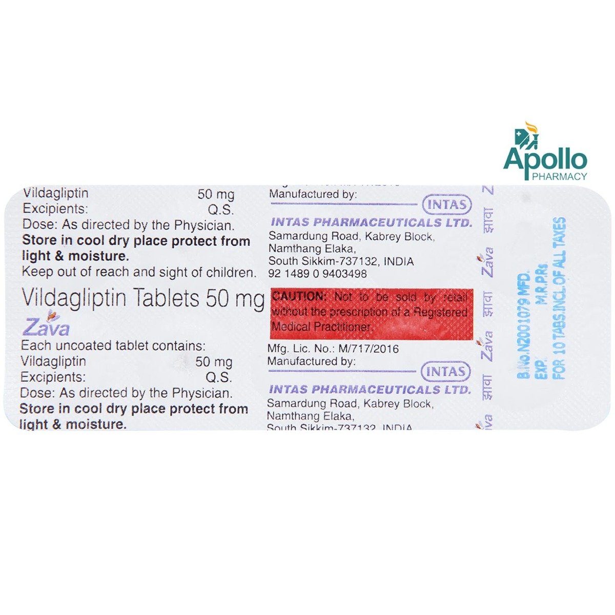 Zava Tablet 10's, Pack of 10 TABLETS Zava Tablet 10's, Pack of 10 TABLETS