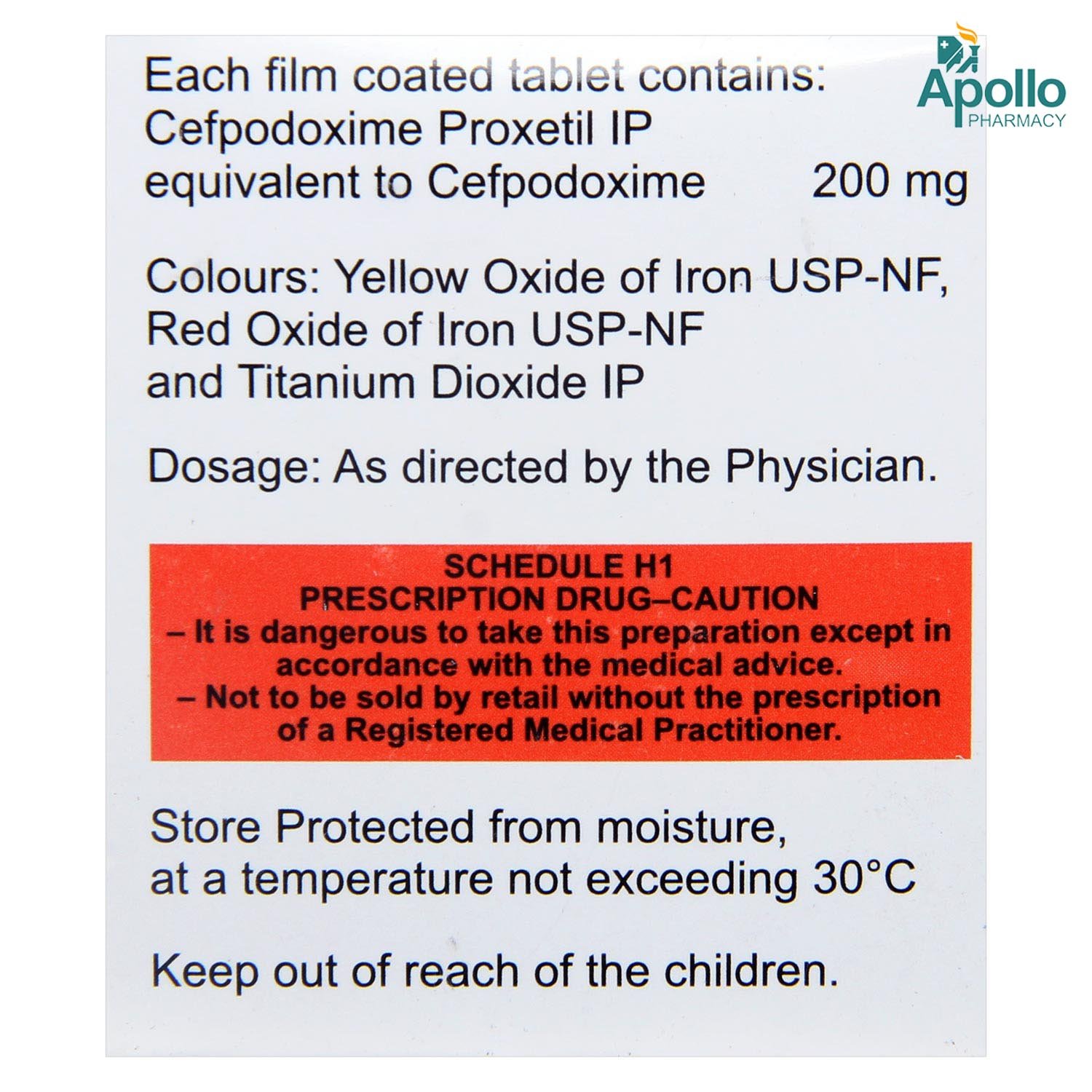 Zedocef 200 Tablet 10's, Pack of 10 TABLETS Zedocef 200 Tablet 10's, Pack of 10 TABLETS