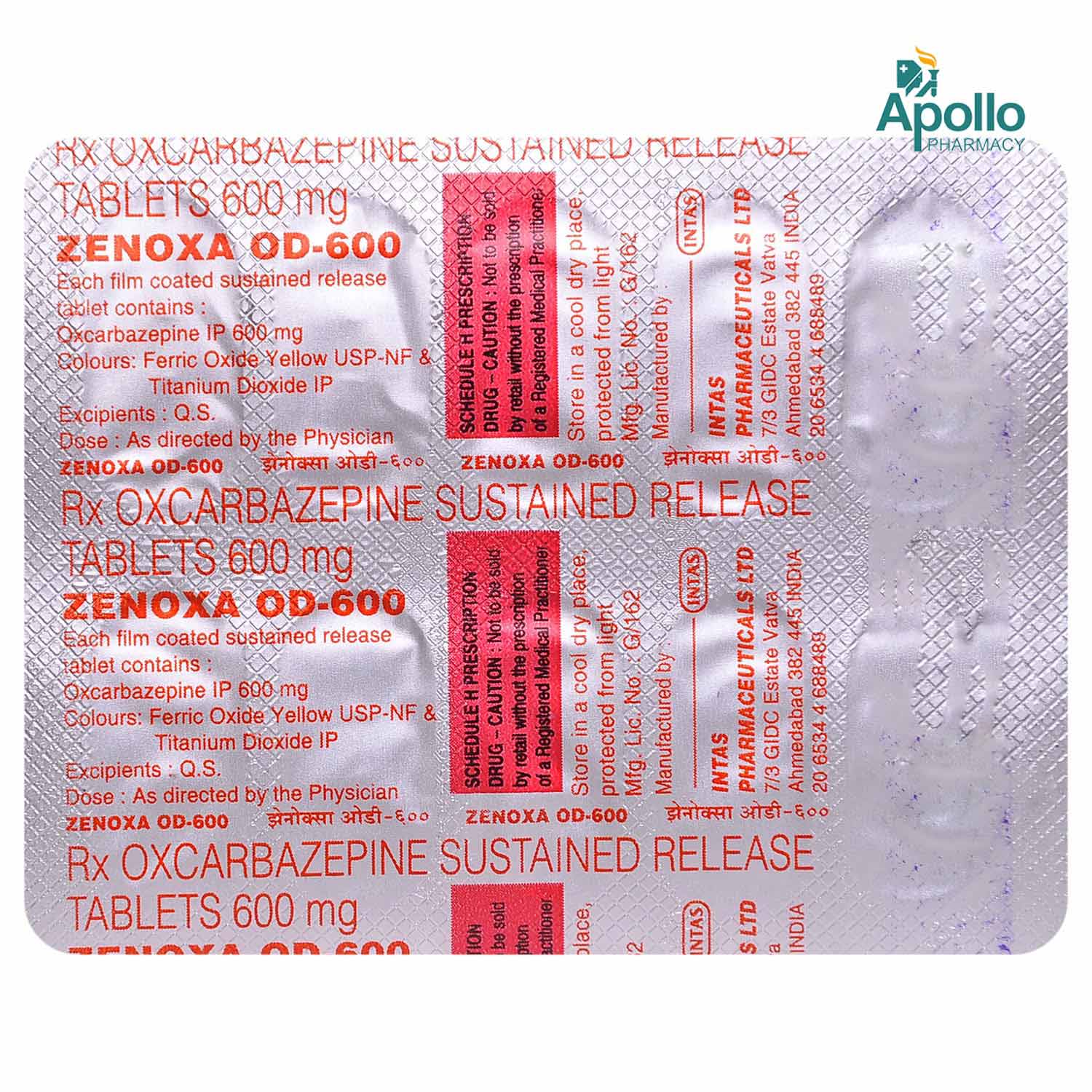 Zenoxa OD-600 Tablet 10's, Pack of 10 TABLETS Zenoxa OD-600 Tablet 10's, Pack of 10 TABLETS
