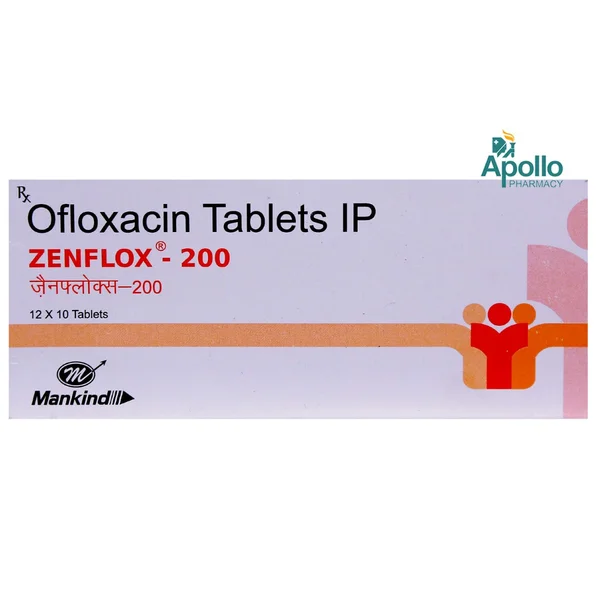 Zenflox-200 Tablet 10's, Pack of 10 TABLETS