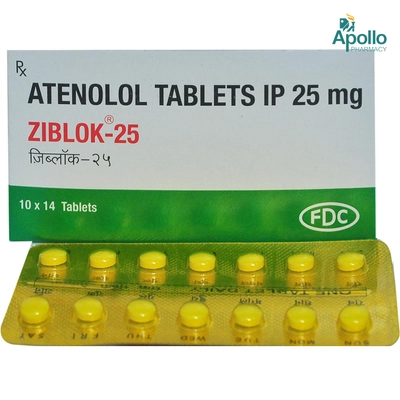 ZIBLOK 25MG TABLET, Pack of 14 TABLETS