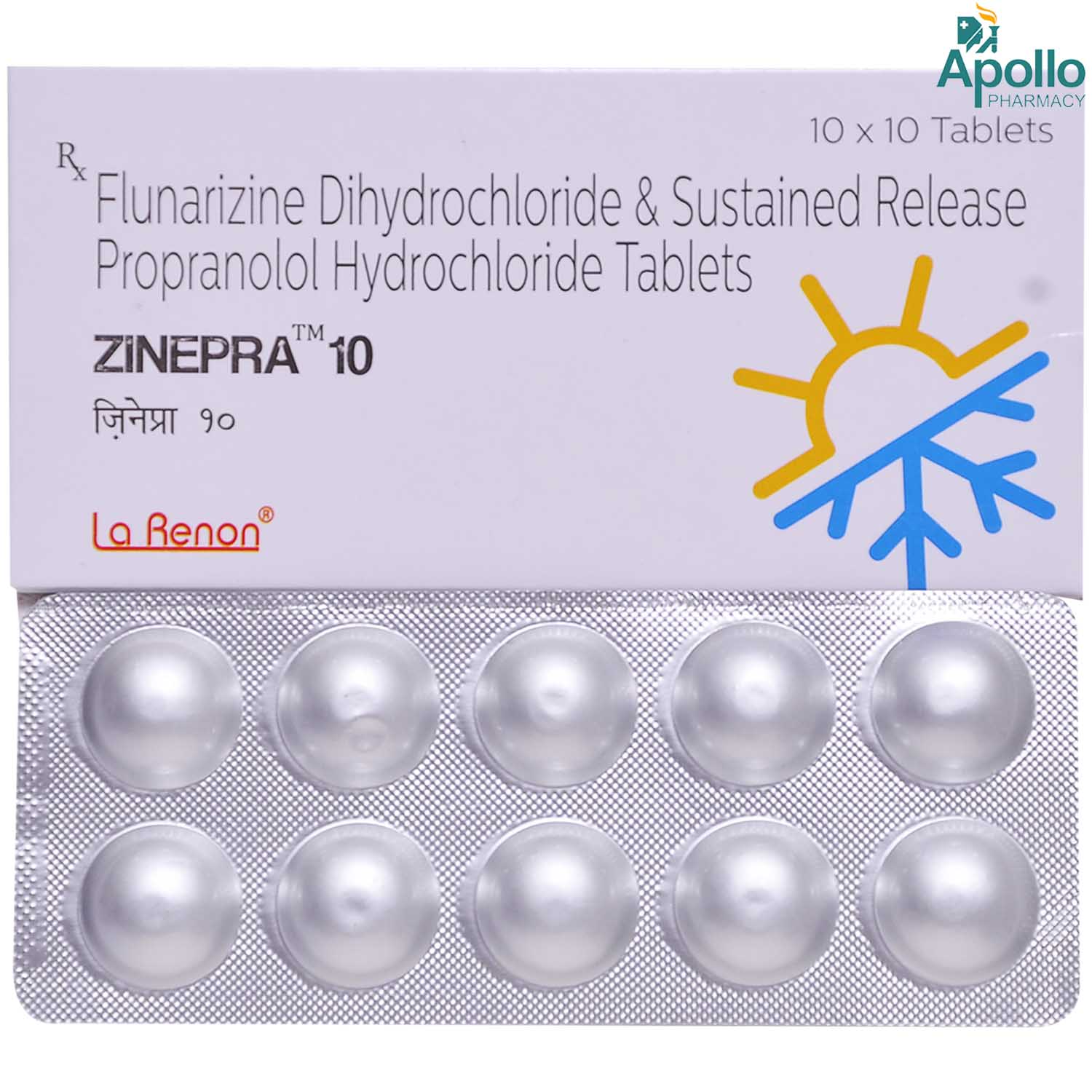 Zinepra 10 Tablet 10's, Pack of 10 TABLETS Zinepra 10 Tablet 10's, Pack of 10 TABLETS