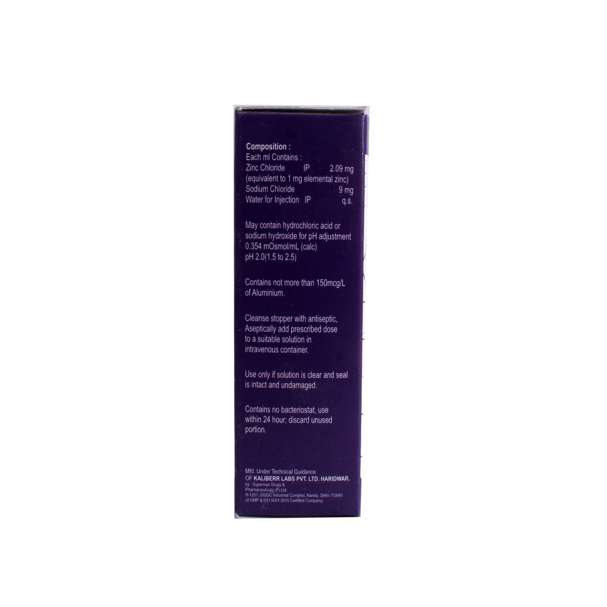 Zincshot 1 mg Injection 10 ml, Pack of 1 INJECTION Zincshot 1 mg Injection 10 ml, Pack of 1 INJECTION