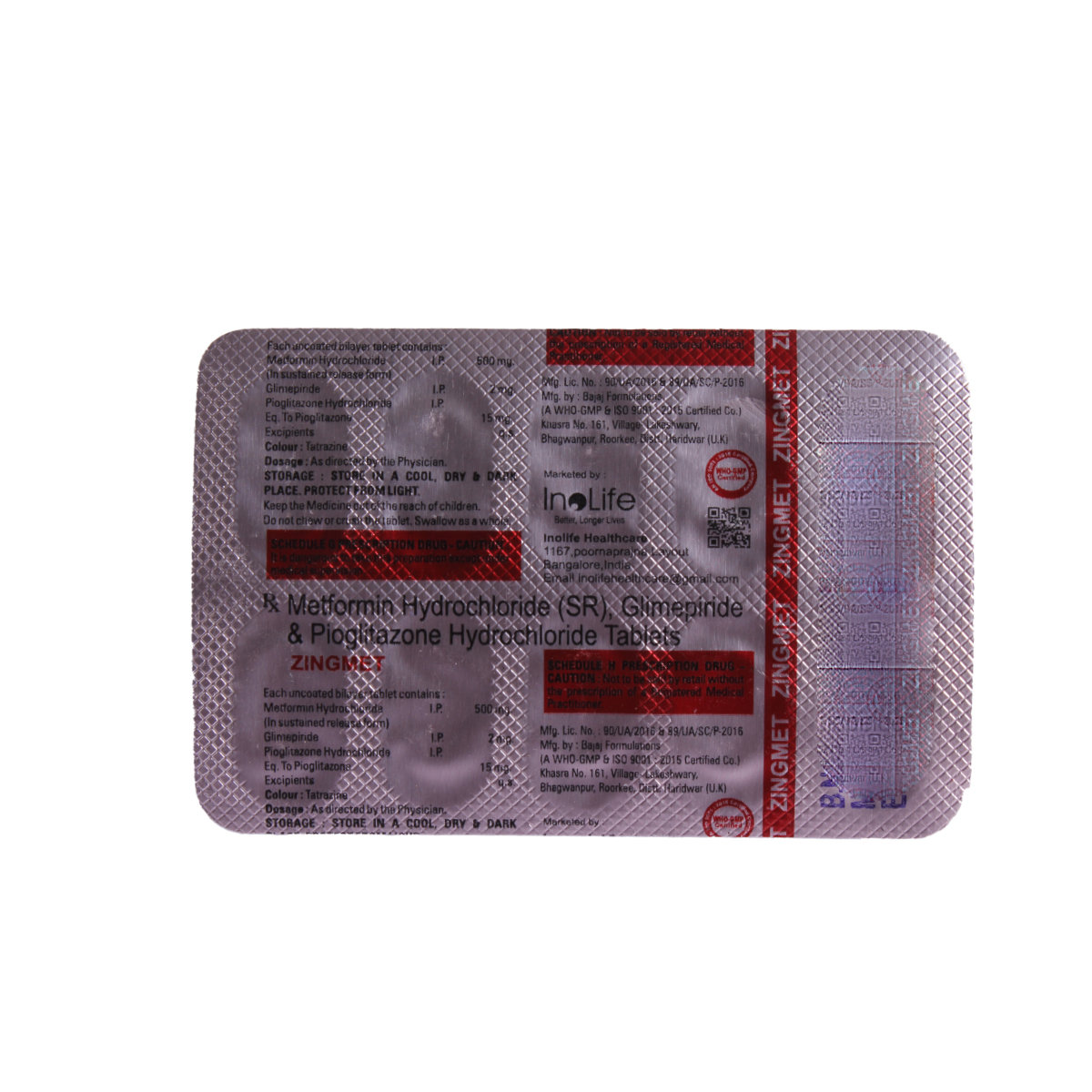 Zingmet Tablet 10's, Pack of 10 TABLETS Zingmet Tablet 10's, Pack of 10 TABLETS