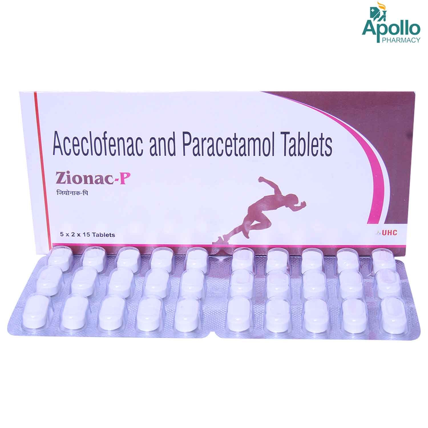 ZIONAC P TABLET 15'S, Pack of 15 TabletS ZIONAC P TABLET 15'S, Pack of 15 TabletS