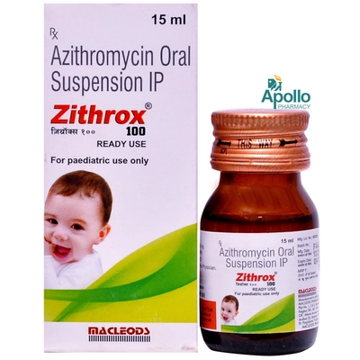 Zithrox 100 Rediuse Suspension 15 ml, Pack of 1 SUSPENSION