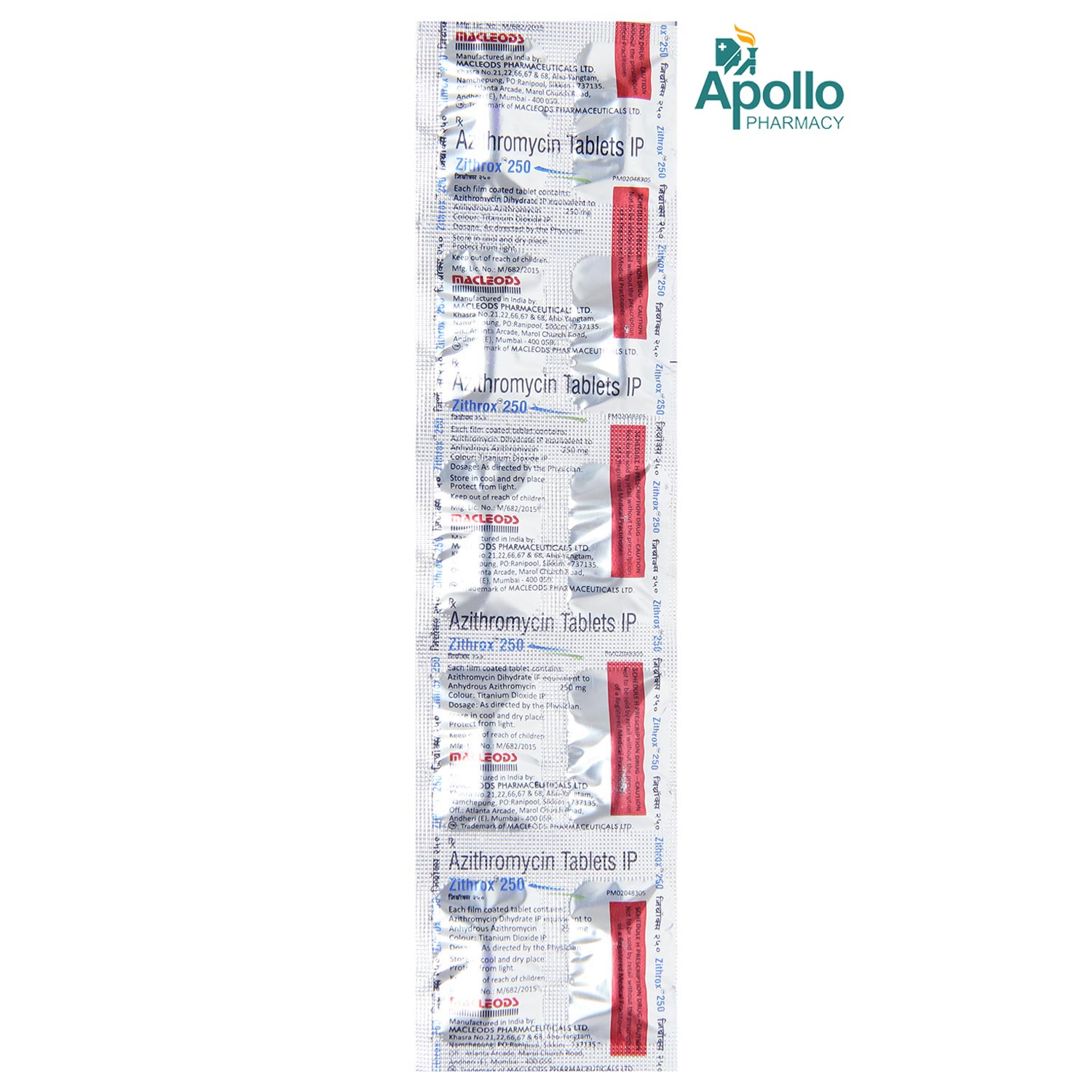 Zithrox 250 Tablet 10's, Pack of 10 TABLETS Zithrox 250 Tablet 10's, Pack of 10 TABLETS