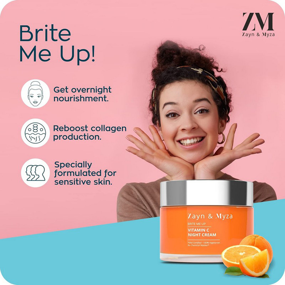 ZM Vitamin C Night Cream 50 gm | With Shea Butter & Murumuru Butter | Skin Rejuvenating Cream | Non Sticky | For All Skin Type, Pack of 1 ZM Vitamin C Night Cream 50 gm | With Shea Butter & Murumuru Butter | Skin Rejuvenating Cream | Non Sticky | For All Skin Type, Pack of 1