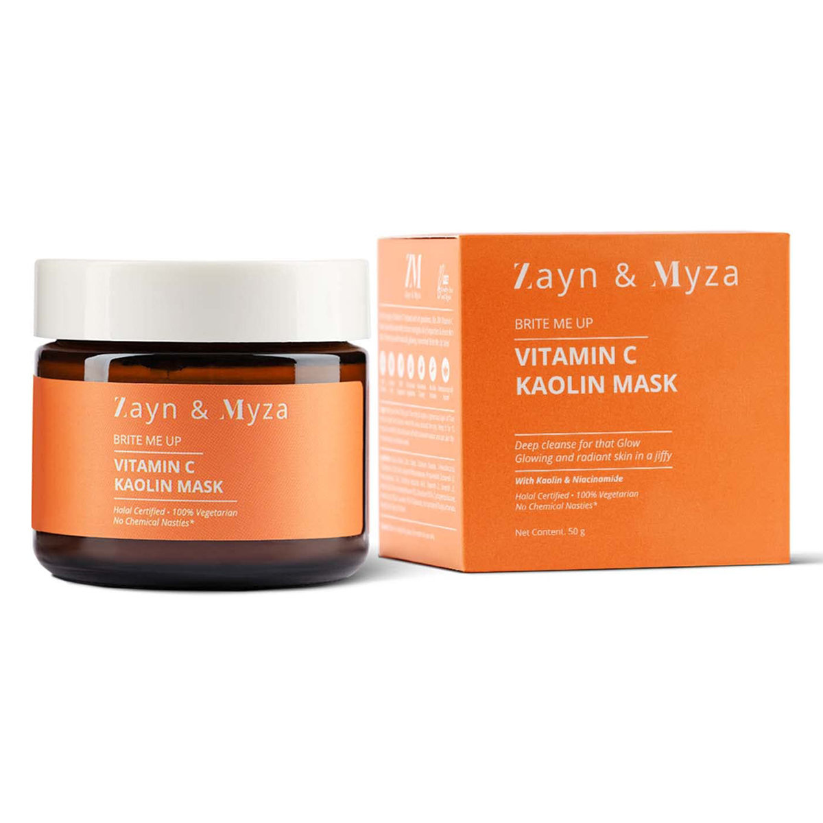 ZM Vitamin C Kaolin Face Mask 50 gm | With Kaolin & Niacinamide | Deep Skin Cleansing | For Glowing & Radiant Skin | For Normal, Dry, Sensitive, Combination & Oily Skin, Pack of 1 ZM Vitamin C Kaolin Face Mask 50 gm | With Kaolin & Niacinamide | Deep Skin Cleansing | For Glowing & Radiant Skin | For Normal, Dry, Sensitive, Combination & Oily Skin, Pack of 1