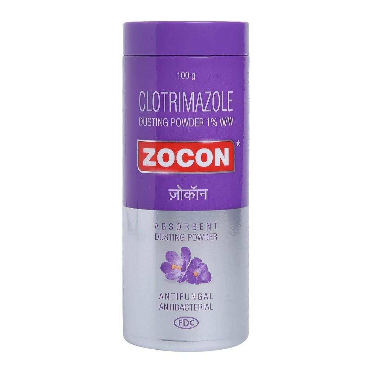 Zocon 1% Dusting Powder 100 gm | Clotrimazole | Anti Fungal & Anti Bacterial Powder | Treats Fungal Infection, Rashes | Soothes Skin irritation & Chafing, Pack of 1 POWDER Zocon 1% Dusting Powder 100 gm | Clotrimazole | Anti Fungal & Anti Bacterial Powder | Treats Fungal Infection, Rashes | Soothes Skin irritation & Chafing, Pack of 1 POWDER