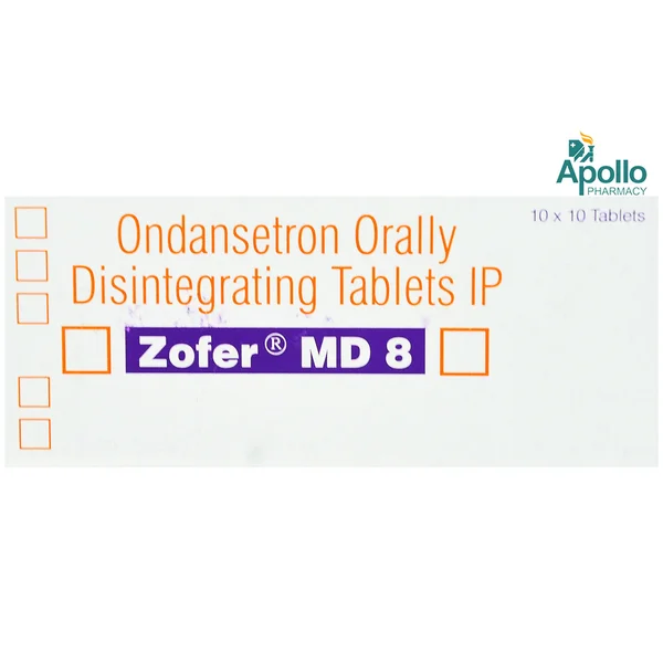 Zofer MD 8 Tablet 10's, Pack of 10 TABLETS