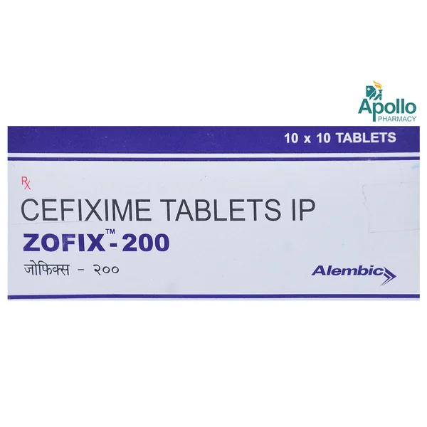 Zofix-200 Tablet 10's, Pack of 10 TABLETS