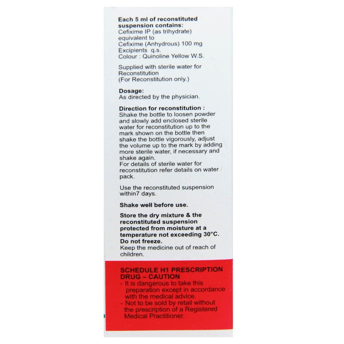 Zofix 100 mg Syrup 30 ml, Pack of 1 Liquid Zofix 100 mg Syrup 30 ml, Pack of 1 Liquid